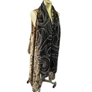 Women’s Home sewn  Lightweight Vest Animal Print & dot design contrast fabric